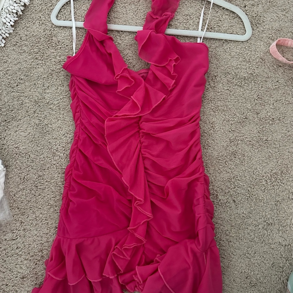 Pink Ruffle Shein Dress - Picture 3 of 4